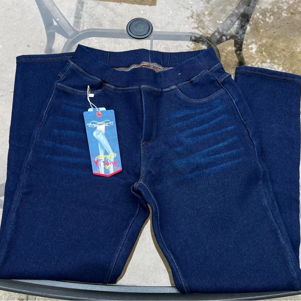 Yitong Women's Dark Blue Skinny Jeans!